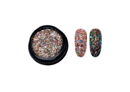 Glitter páva  #02 Alizarin