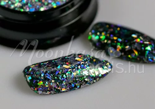 Glitter Pfau  #02 Alizarin