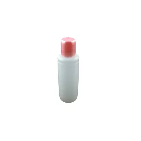   Transparente Kunststoffflasche mit rosa Verschluss 100 ml #006 