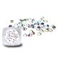 Kristály strasszkő 50 db #SS4 Crystal AB