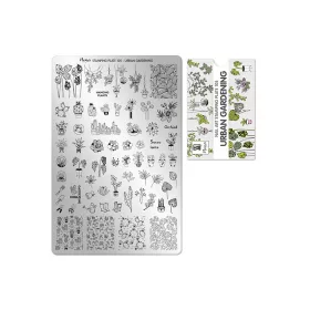 Stempelplatte – Moyra  #105 Urban Gardening