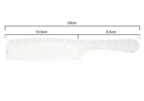 Antistatischer Haarschneidekamm  #J 02 Weiß