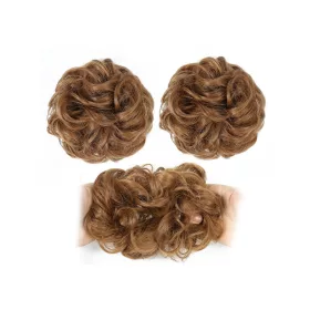 Gummiband Zopf/Haarknoten  #A302Q5 30 Haselnussbraun
