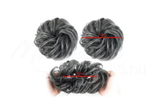 Gummiband Haarknoten/ Zopf  #A302Q5 1TDimgray Mohnblumengrau
