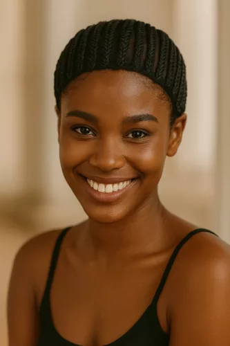 Gehäkelte Perücke Haarnetz  #203 Schwarz