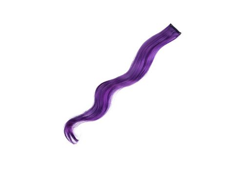 Színes póthaj tincsek-hullámos 60cm  Sötétlila