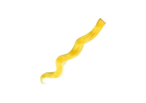 Színes póthaj tincsek-hullámos 60cm  Neon sárga
