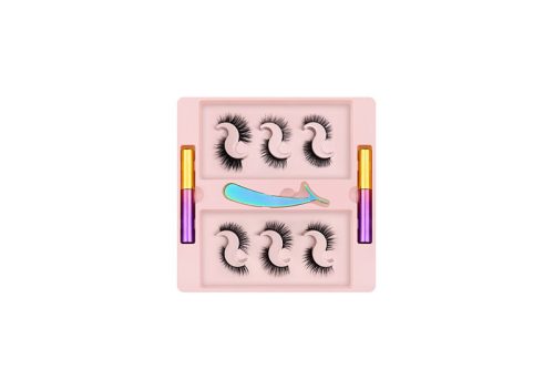 Mágneses szempilla 2 mágneses tussal és csipesszel 6 pár #HML-006 