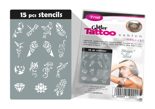Női sablon szett 15db-os  #502222 