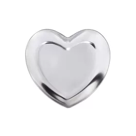 Herzförmige Schale   Silber