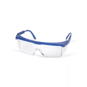Schutzbrille mit blauem Rahmen   