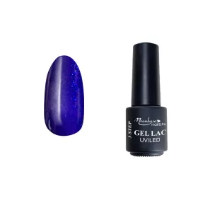 3Phasen Gellack 4ml #218 Blau mit Glitzerpartikeln in Lila